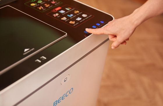 White Food Cycler Composter Biological 220W With Induction Motor