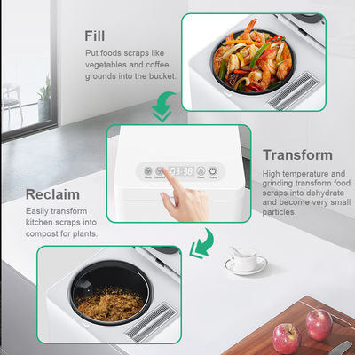 2.5L Low Noise Tabletop Compost Machine Indoor Automatic Composter With Induction Motor