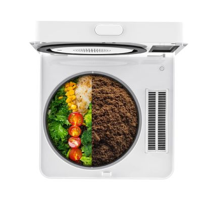 White Commercial Composting Machine Featuring Food-grade Plastic and Stainless Steel Designed for Organic Waste Composting