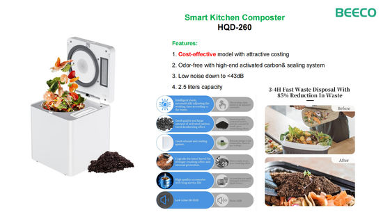 Overheat Protection Kitchen Composter Machine 150 Watts Power Consumption 4.5 Kg Capacity Compact Waste Recycling System