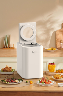 2.5L kithen composter with transparent skylight and timer monitoring, arc-shaped border design