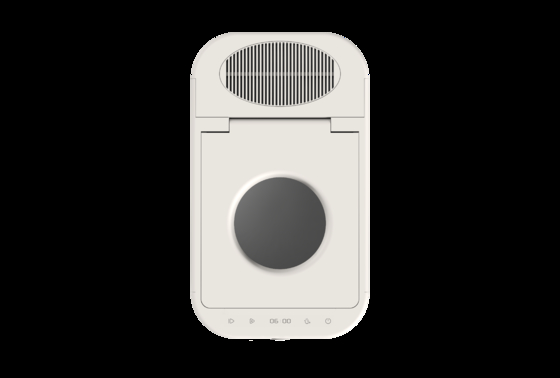 2.5L kithen composter with transparent skylight and timer monitoring, arc-shaped border design